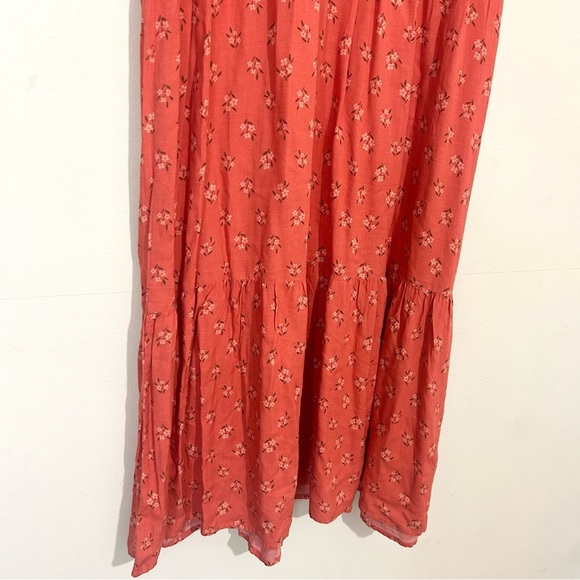 Beachlunchlounge Floral Peasant Boho A-Line Dress w/ tassel ties SIZE XXL - Picture 5 of 8